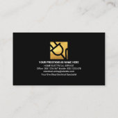 Opvallend Wavy Electrical bliksembedrading Visitekaartje (Achterkant)