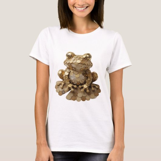 Opvallend zilver ABSTRACTE KUNST Abstract ontwerp  T-shirt (Voorkant)