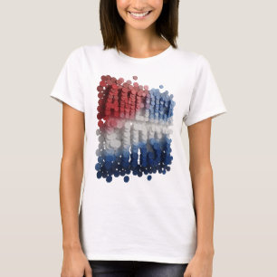 Opvallend zilver AMERIKAANS Stout Design T-shirt