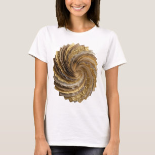 Opvallend zilveren GOLDEN SPIRAL Citaat Design T-shirt