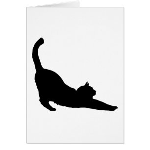 Opvallend zwart kat Silhouette