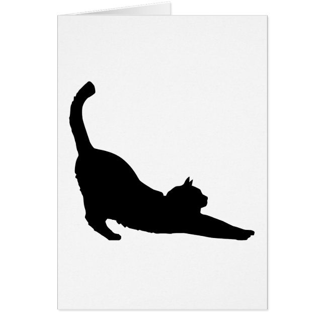 Opvallend zwart kat Silhouette (Voorkant)