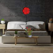 Opvallend zwart rood hedendaags modern Floral
