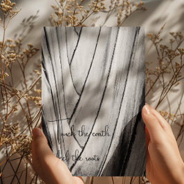 Opvallend zwart-wit Banana Bark Art Briefkaart