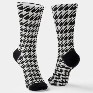Opvallend zwart & wit houndstooth sokken