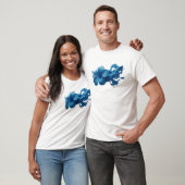 Opvallende ABSTRACTE BLOEM Modieuze Print T-shirt (Unisex)