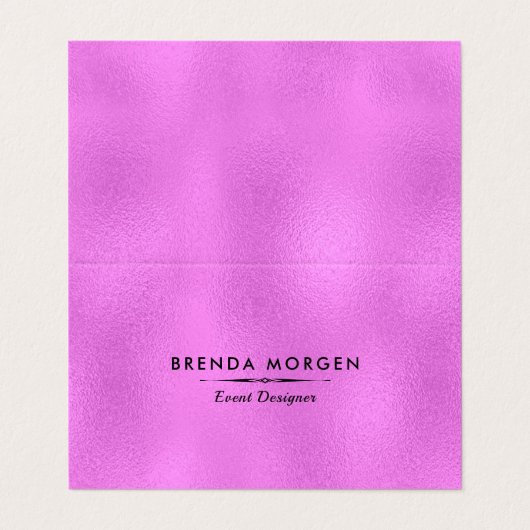 Opvallende achtergronden voor warm roze vormgeving visitekaartje (Buitenkant ongevouwen)