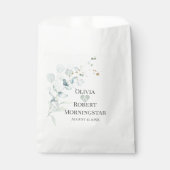 Opvallende Blauwgroen Paarse Abstracte Flower Favo Bedankzakje (Voorkant)