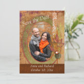 Opvallende bruiloft foto Opslaan datum Save The Date (Staand voorkant)