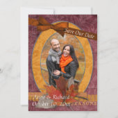 Opvallende bruiloft foto Opslaan datum Save The Date (Voorkant)