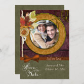 Opvallende bruiloft foto Opslaan datum Save The Date (Voorkant / Achterkant)