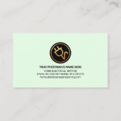 Opvallende bulkbedrading van blus-elektronica visitekaartje (Achterkant)