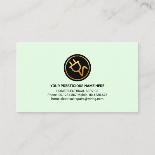 Opvallende bulkbedrading van blus-elektronica visitekaartje (Achterkant)