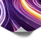 Opvallende close-up van een leliebloem poster (Hoek)