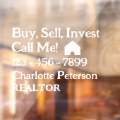 Opvallende Custom Realtor Car Decal (Vel 2)
