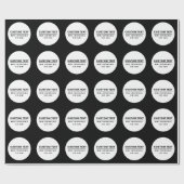 Opvallende Eenvoudige Aanpasbare Tekst Sjabloon Cadeaupapier (Vlak)