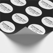 Opvallende Eenvoudige Aanpasbare Tekst Sjabloon Cadeaupapier (Hoek)