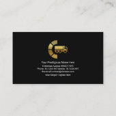 Opvallende elektrische ladinggoud, transport visitekaartje (Achterkant)