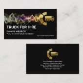 Opvallende elektrische ladinggoud, transport visitekaartje (Voorkant / Achterkant)