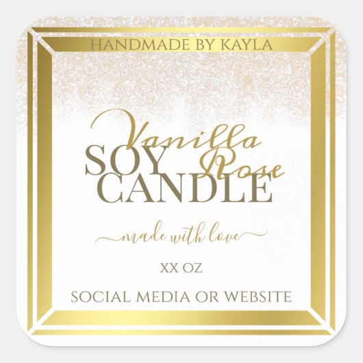 Opvallende etiketten op productverpakkingen: wit e (Voorkant)