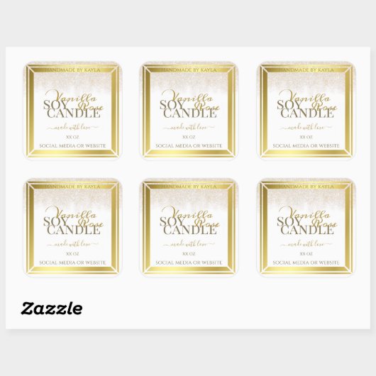 Opvallende etiketten op productverpakkingen: wit e (Vel)