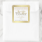 Opvallende etiketten op productverpakkingen: wit e (Tas)