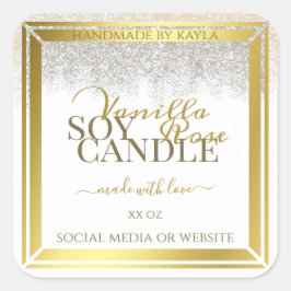 Opvallende etiketten op productverpakkingen: wit e