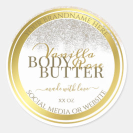 Opvallende etiketten op productverpakkingen: wit e