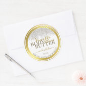 Opvallende etiketten op productverpakkingen: wit e (Envelop)