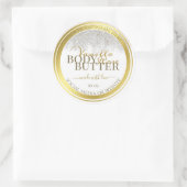 Opvallende etiketten op productverpakkingen: wit e (Tas)