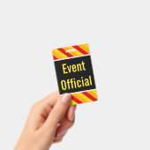 Opvallende "Event Official" Badge (Handheld)