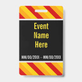 Opvallende "Event Official" Badge (Achterkant)