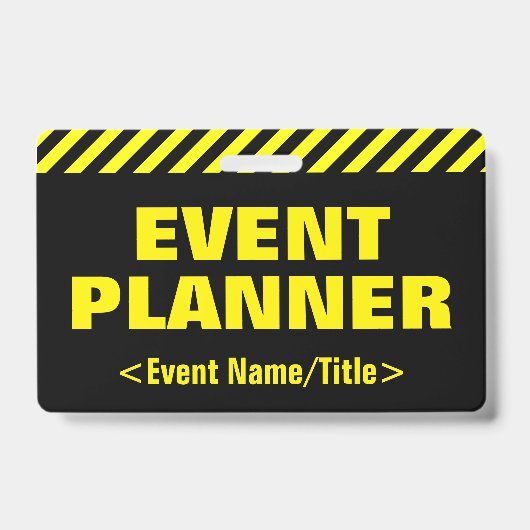 Opvallende "EVENT ORGANISATOR" Badge (Voorzijde)