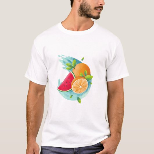 Opvallende fruit T-shirt ontwerp (perfect voor Sum (Voorkant)
