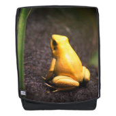 Opvallende Gele Kikker Portret Rugtassen (Voorkant)