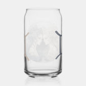 Opvallende Gemini Symbool Kunstwerk Blikvorm Glas (Rechts)