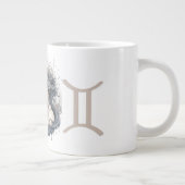 Opvallende Gemini Symbool Kunstwerk Grote Koffiekop (Rechts)