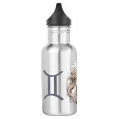 Opvallende Gemini Symbool Kunstwerk Waterfles (Links)