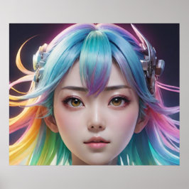 Opvallende grote ogen poster