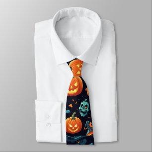 Opvallende Halloween Icons Stropdas