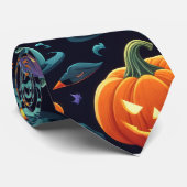 Opvallende Halloween Icons Stropdas (Opgerold)