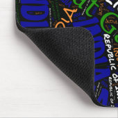 Opvallende India vlag kleuren patriottisch Muismat (Hoek)