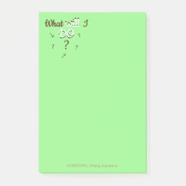 Opvallende inspiratie: "Wat zal ik doen?" Post-it® Notes