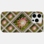 Opvallende iPhone Case met Roze Proteas (Achterkant (horizontaal))