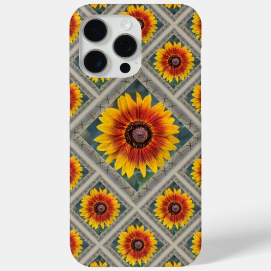 Opvallende iPhone Case met Susies's Zonnebloemen (Achterkant)