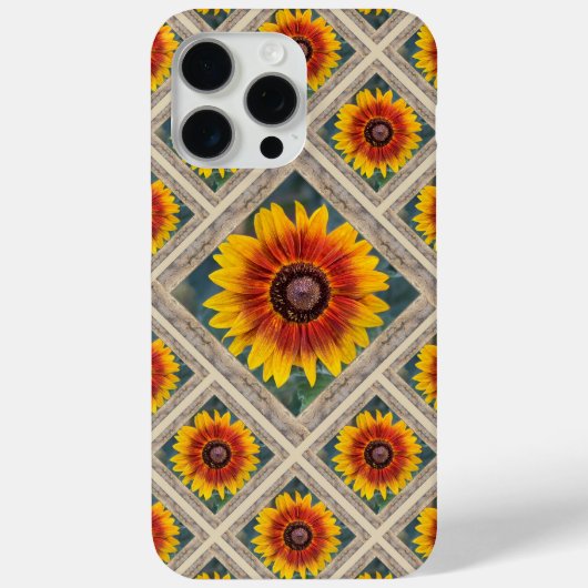 Opvallende iPhone Case met Susies's Zonnebloemen (Achterkant)