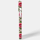 Opvallende iPhone-hoesje met rode en witte klaproz Case-Mate iPhone Case (Achterkant / Links)