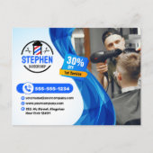 Opvallende kapperszaak kapperskapster kapster briefkaart (Voorkant)