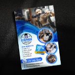 Opvallende kapperszaak kapperskapster kapster flyer<br><div class="desc">Verhoog je Barber Shop's Marketing met deze Dynamic Flyer Sjabloon! Maak een gewaagde uitspraak en trek nieuwe klanten aan met deze levendige en informatieve kapper shop flyer sjabloon. Het moderne ontwerp en de strategische lay-out zullen uw bedrijf onderscheiden van de concurrentie. Dit is wat deze sjabloon tot een snee maakt:...</div>