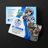 Opvallende kapperszaak kapperskapster kapster visitekaartje